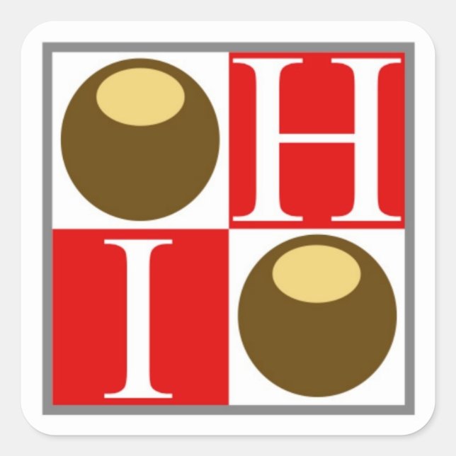 Sticker Buckeye Nut Ohio Proud (Front)