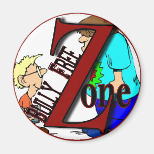 sticker-bully free zone-boyz magnet