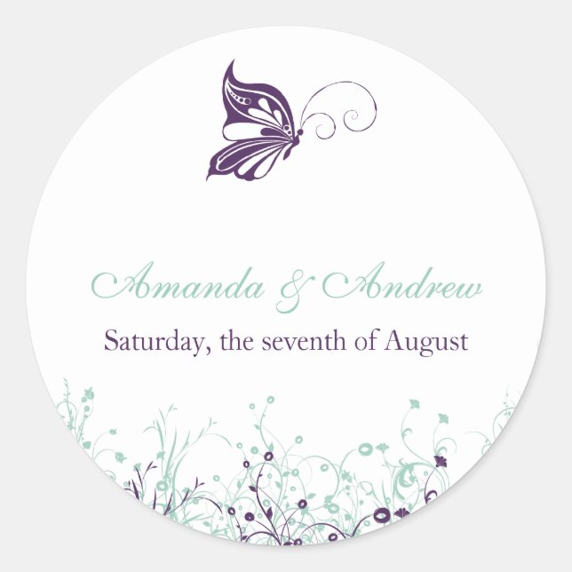 Sticker ~ Butterfly Garden 9 (Front)