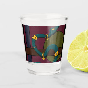 Sticker Carré Snake Shot Glass