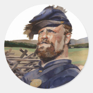 Sticker, Civil War Classic Round Sticker