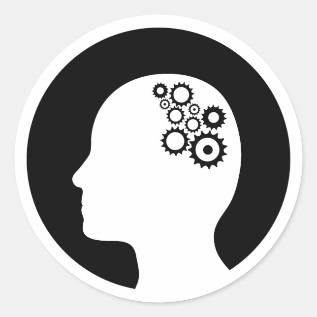 Sticker | Cogs Working in the Brain (Front)