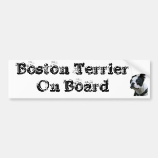 Sticker conveys Boston Terrier One Board