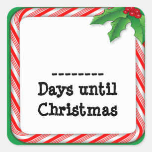 Sticker - Count the Days Until Christmas