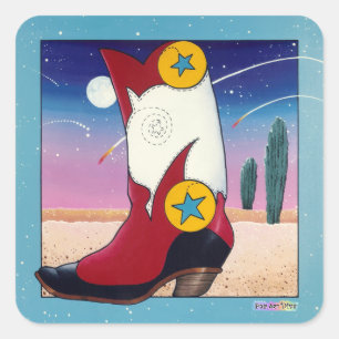 Sticker - Cowboy Boots, All Dressed Up