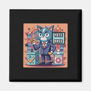 Sticker Design Trending Vote Like A Boss Sticker Magnet