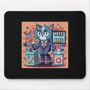 Sticker Design Trending Vote Like A Boss Sticker Mouse Mat
