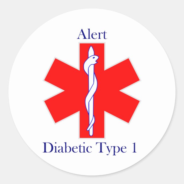 Sticker Diabetic Type 1 (Front)