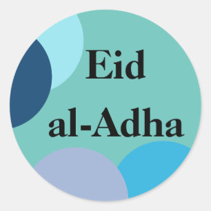 Sticker,eid al-adha,muslim,islamic,eid mubarak classic round sticker