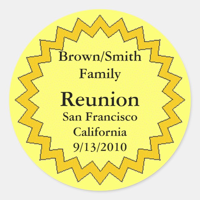 Sticker - Family Reunion Medallion (Front)