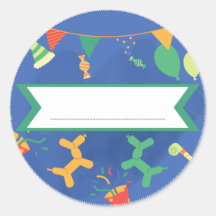 Sticker First Name Birthday Children 2 - 7 years