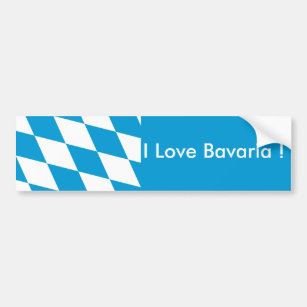 Sticker Flag of Bavaria, Germany