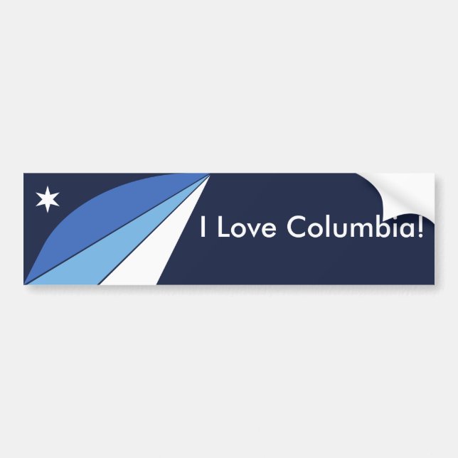 Sticker Flag of Columbia, South Carolina (Front)