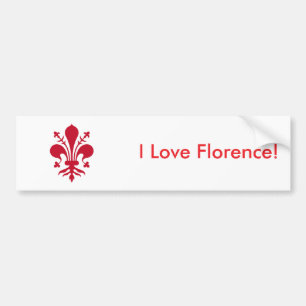 Sticker Flag of Florence, Italy