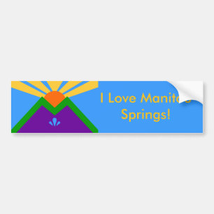 Sticker Flag of Manitou Springs, Colorado