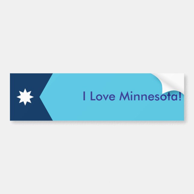 Sticker Flag of Minnesota, USA (Front)