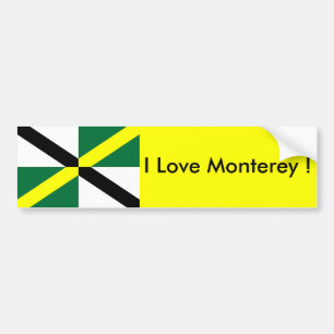 Sticker Flag of Monterey, California State, USA