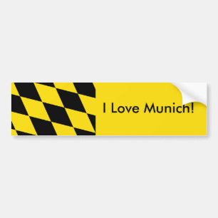 Sticker Flag of Munich, Germany