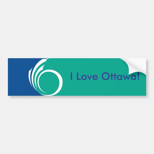 Sticker Flag of Ottawa, Canada (Front)