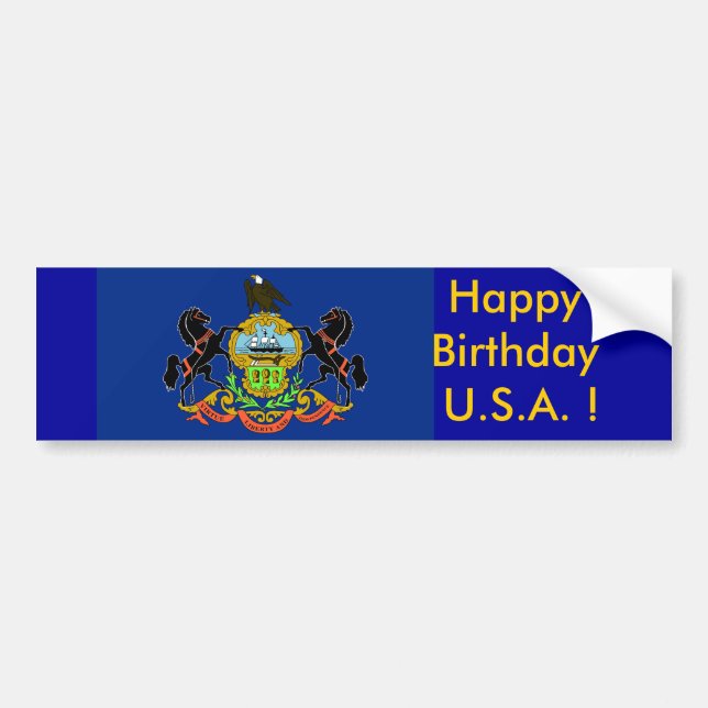 Sticker Flag of Pennsylvania (Front)
