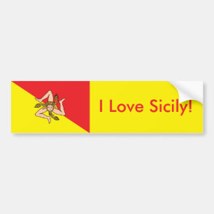 Sticker Flag of Sicily