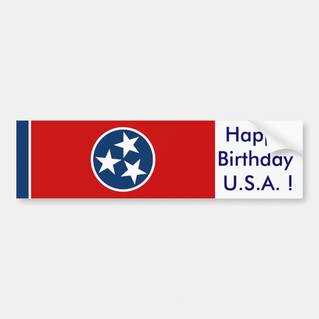 Sticker Flag of Tennessee (Front)