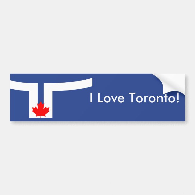 Sticker Flag of Toronto, Canada (Front)