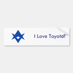 Sticker Flag of Toyota City, Japan