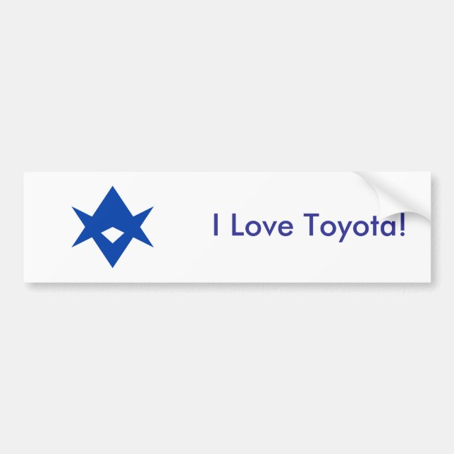 Sticker Flag of Toyota City, Japan (Front)
