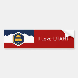 Sticker Flag of Utah, USA