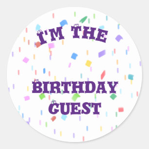 Sticker for Birthday Guest