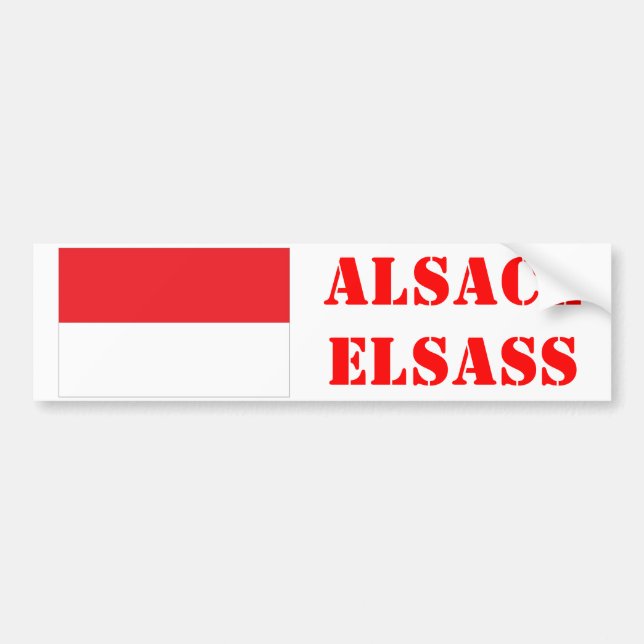 Sticker for car Alsace Belch ùn Wiss (Front)