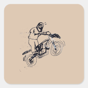 Sticker for Kids with dirt bike