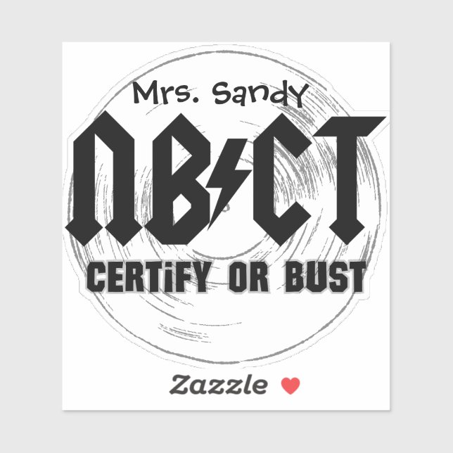 Sticker for National Board Certified teacher (Sheet)
