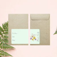 Sticker for seed packet | Flower Seed Packet Label