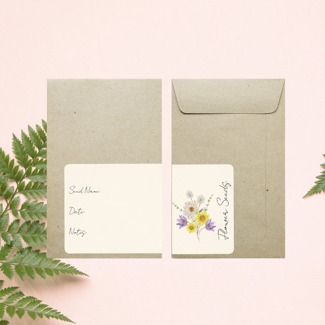Sticker for seed packet | Flower Seed Packet Label (Creator Uploaded)