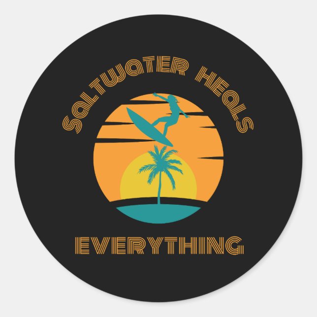 sticker for surf lover (Front)