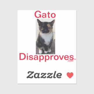 Sticker Gato Disapproves