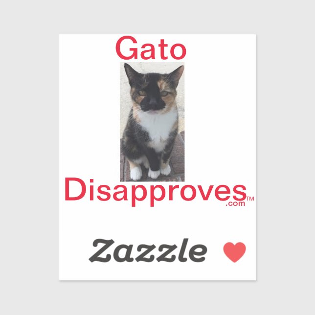 Sticker Gato Disapproves (Sheet)