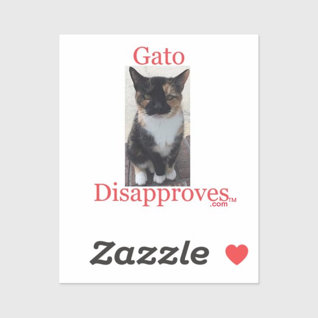 Sticker Gato Disapproves (Sheet)
