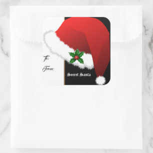 Sticker Gift Tags Secret Santa