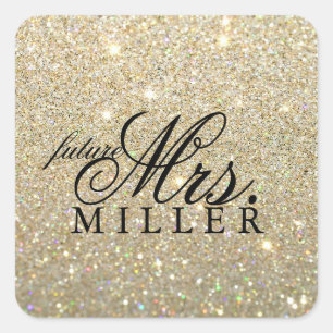 Sticker - Glitter Fab future Mrs.