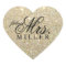 Sticker - Glitter Heart Fab future Mrs.