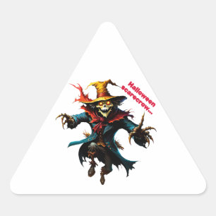Sticker halloween scarecrow 