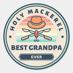 Sticker - Holy Mackerel! Best Grandpa Ever