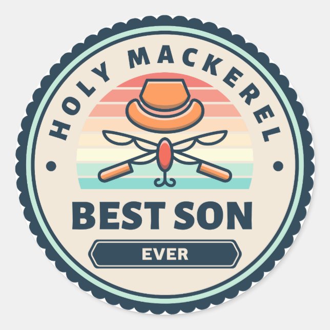 Sticker - Holy Mackerel! Best Son Ever (Front)