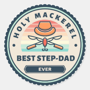 Sticker - Holy Mackerel! Best Step-Dad Ever