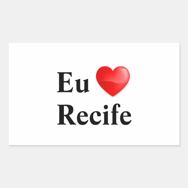 Sticker I love Recife (Front)
