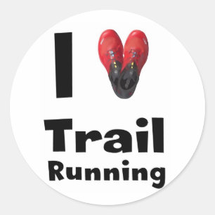 Sticker “I love Trail Running "