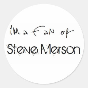 Sticker: I'm a Fan of Steve Merson Classic Round Sticker